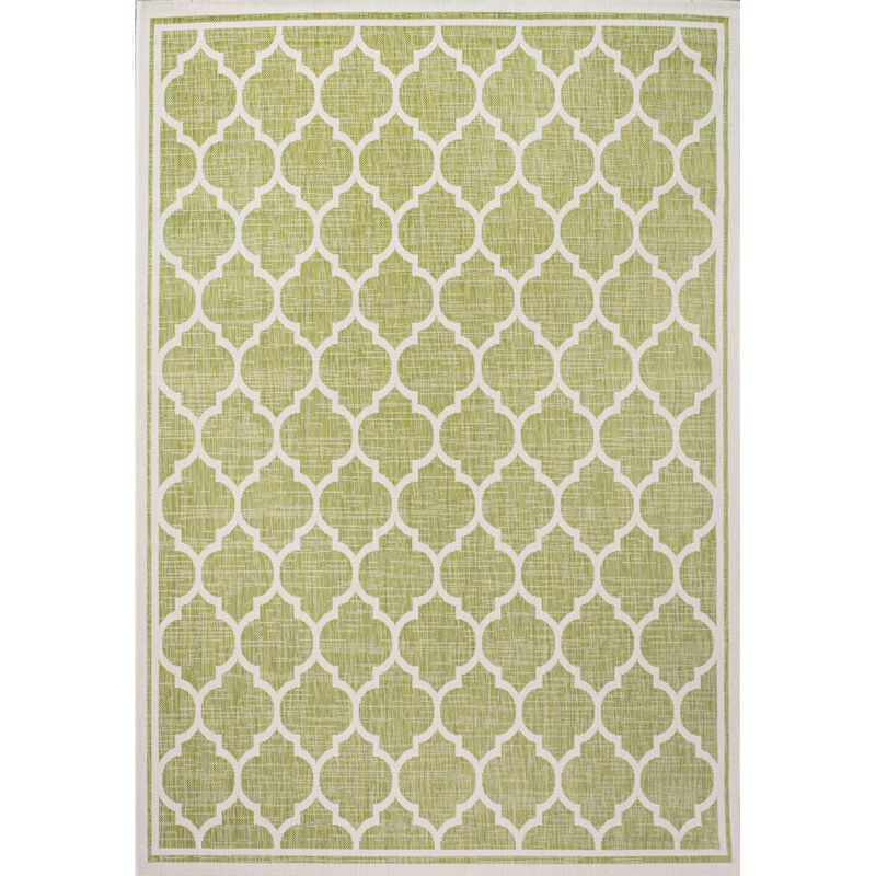 Trebol Moroccan Trellis Textured Weave Indoor/Outdoor Area Rug