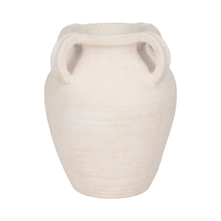 12" Multi Handle Jug, White