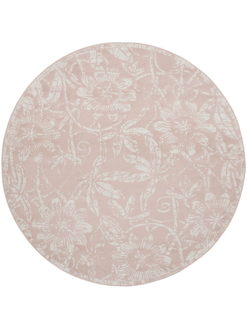 Whimsicle WHS05 Pink 5' x Round Rug image number 0