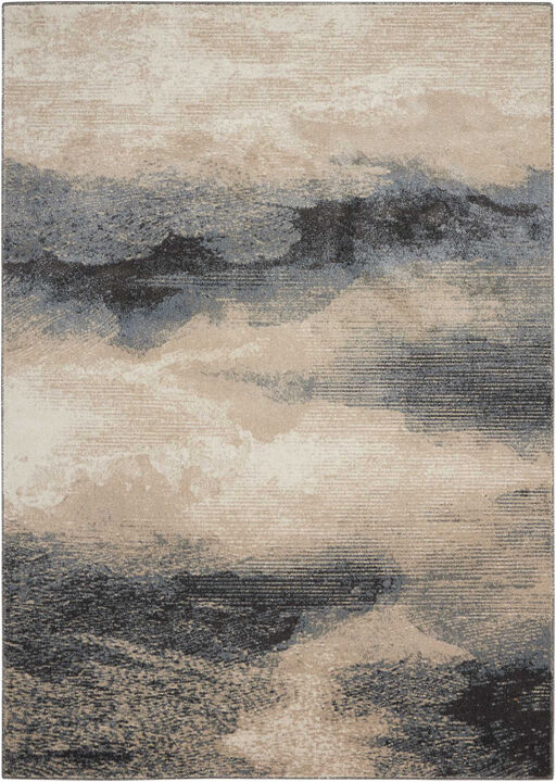 HomeRoots Abstract Non Skid Area Rug