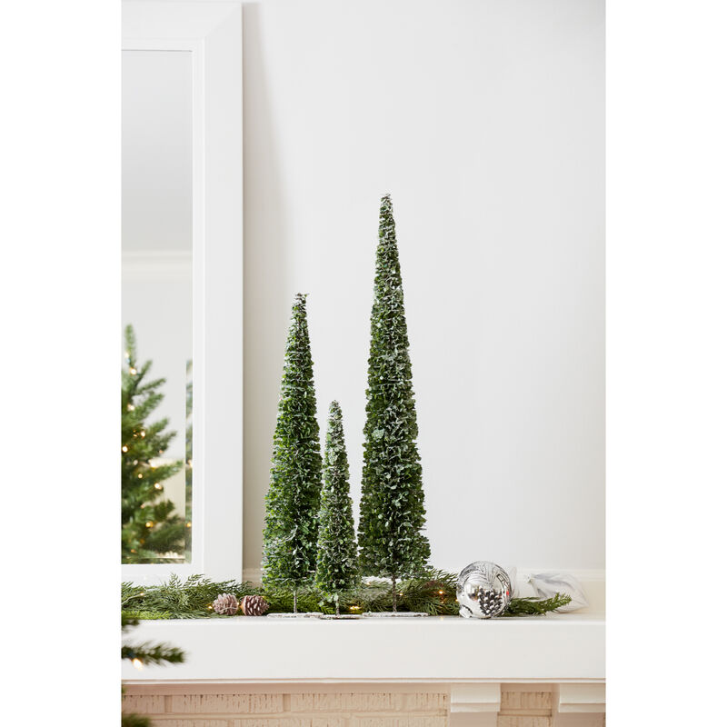 Set of 3 Decorative Trees for Holiday and Seasonal Home Décor