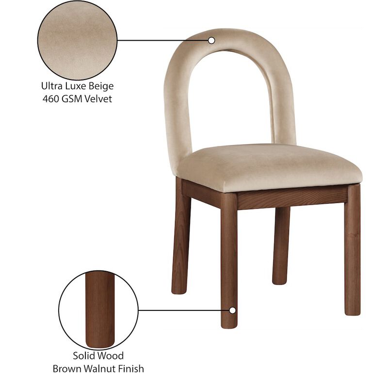 Meridian Furniture Conrad Velvet Dining Chair