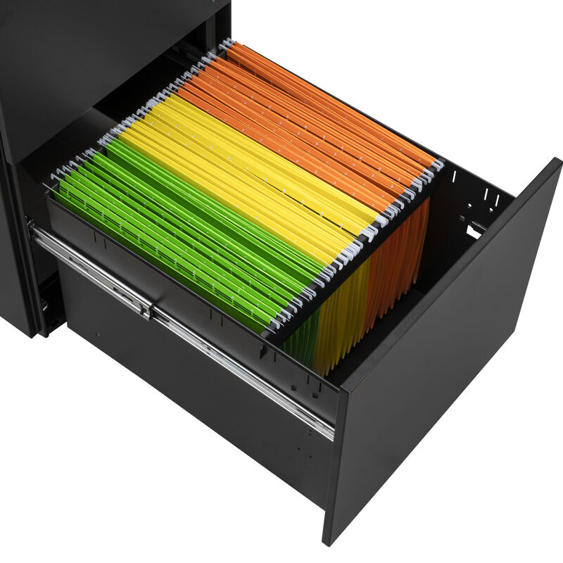 Streamdale Steel Mobile File Cabinet with Lock & Anti-tilt Wheels