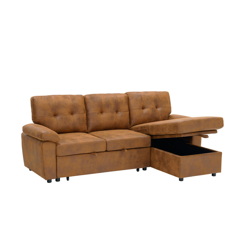 TATEUS  L-Shaped Pull-Out Sectional Sofa image number 7