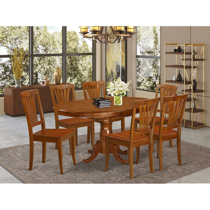 7 Pc Dining room set for 6- Kitchen dinette Table and 6 Kitchen Chairs