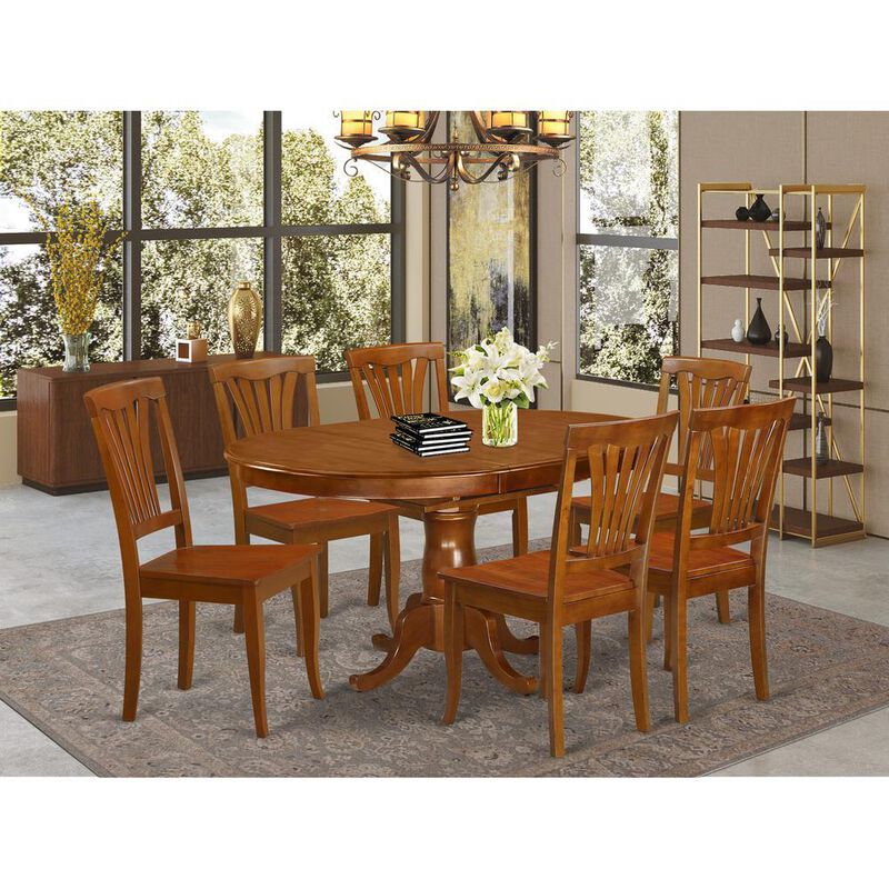 7 Pc Dining room set for 6- Kitchen dinette Table and 6 Kitchen Chairs