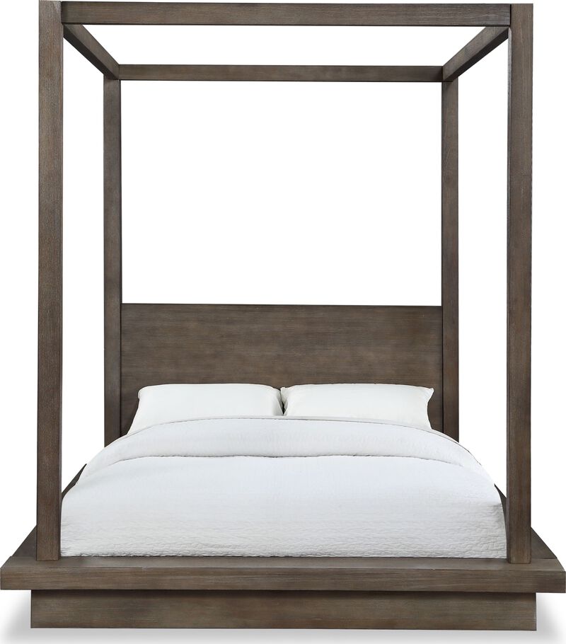 Melbourne Full-Size Canopy Bed in Dark Pine