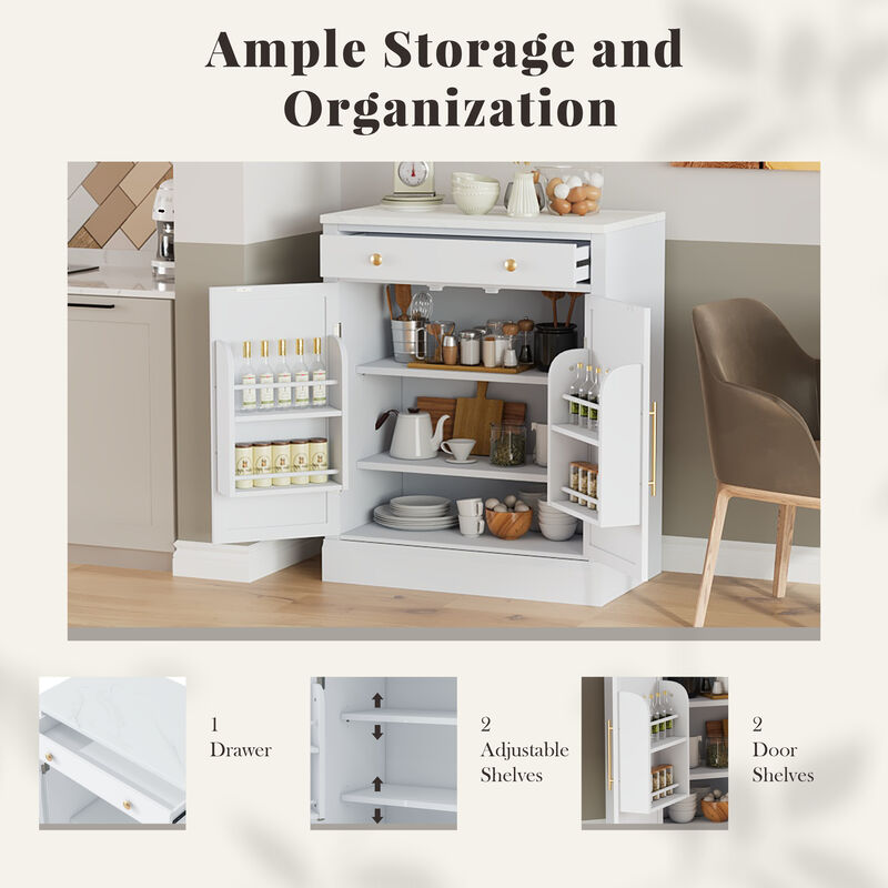 Merax Modern Freestanding Kitchen Pantry