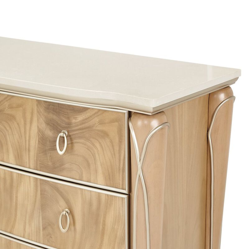 Michael Amini Villa Cherie Dresser - Caramel