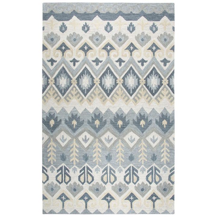 Cascade Neutral 5' x 8' Hand-Tufted Rug