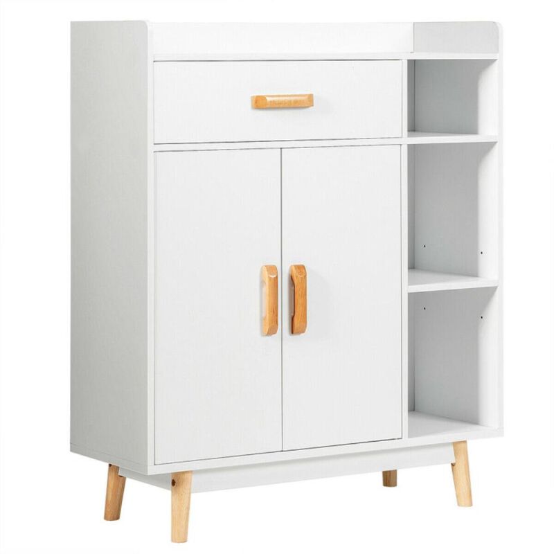 Hivvago Floor Storage Cabinet Free Standing Cupboard Chest