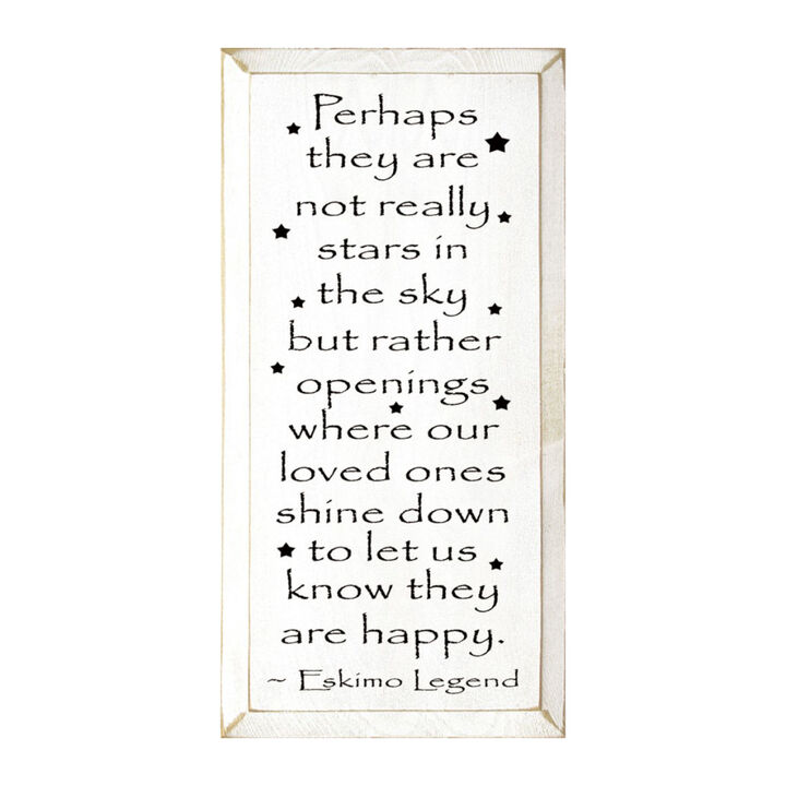 Memorial Wood Sign Loved Ones Shine Down Inspirational Sympathy Wall Decor