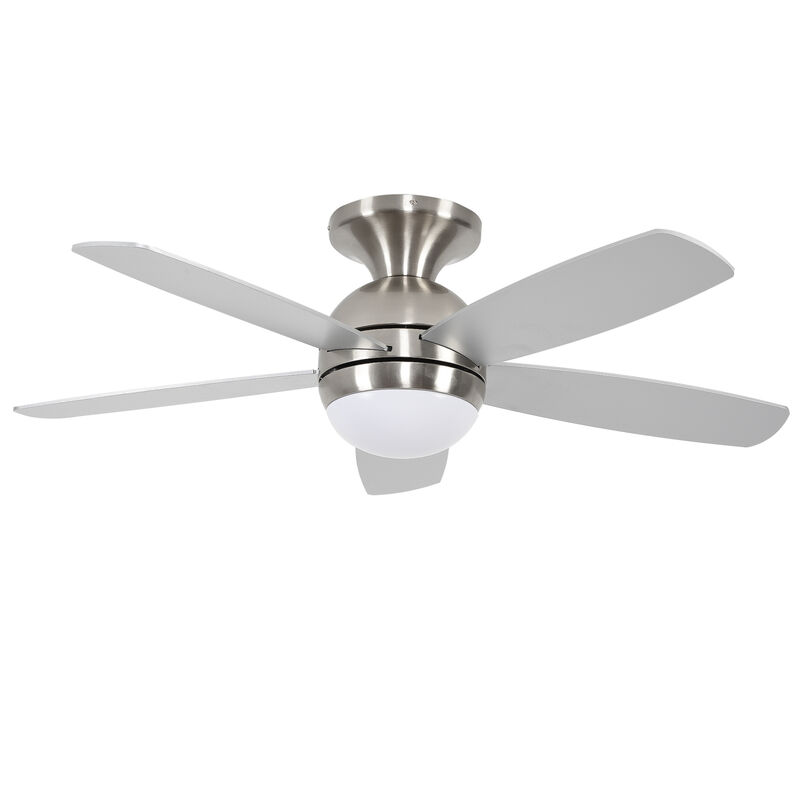 ELEMENT ACE 52 Inch 5 Blade Reversible Ceiling Fan With Dimmable LED Light Kit and Remote Control image number 0