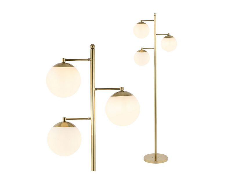 Ellie 3-Light Modern Vintage Iron LED Floor Lamp