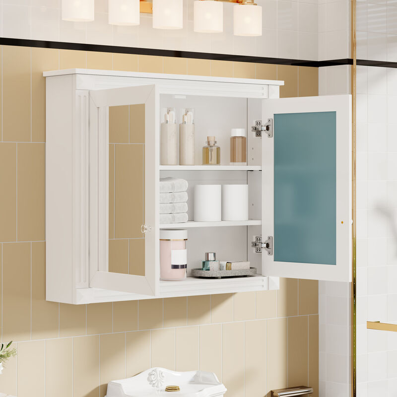 ELEMENT ACE Stylish Wall-Mounted Mirror Cabinet with Adjustable Shelves image number 5