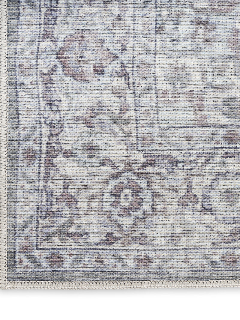 Machine Washable Series 1 SR101 Ivory/Gray 6' x 9' Rug