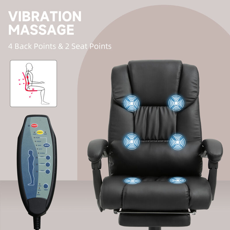 Massage Office Chair with Adjustable Settings and Comfort Cushion