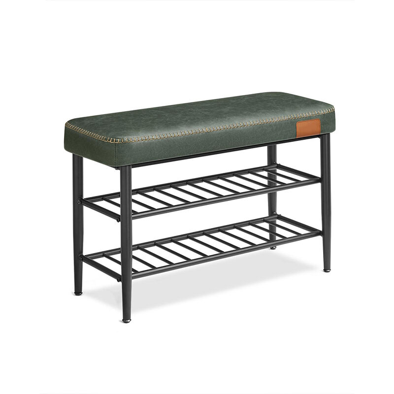 Shoe Bench with Metal Shelves: Stylish and Functional Storage for Organized Entryways image number 0