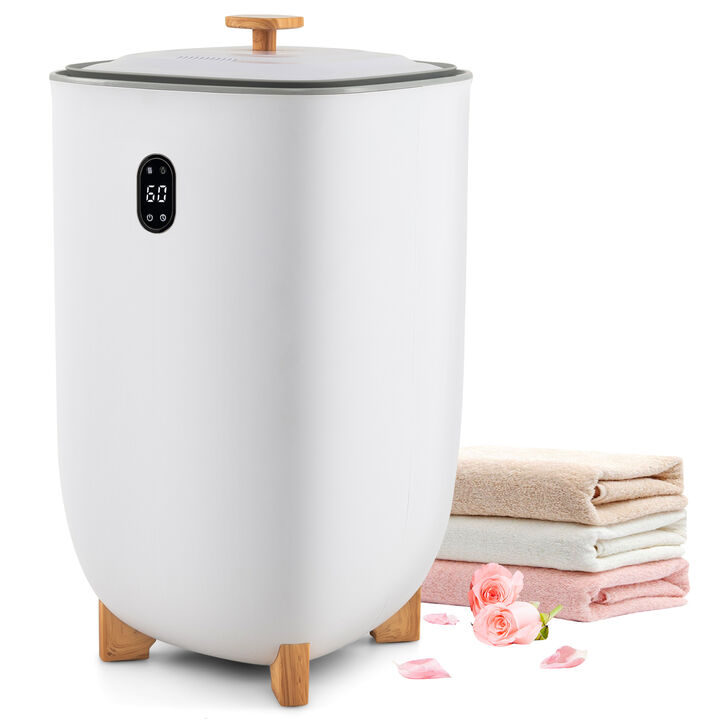 35L Large Home Towel Warmer Bucket with Auto Shut-off Function-White
