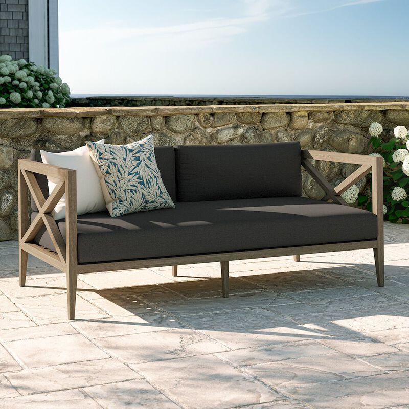 Northlake Outdoor Patio Teak Loveseat image number 7