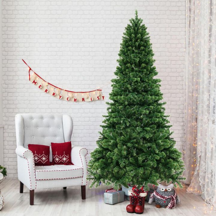 Hivvago Hinged Christmas Tree with PVC Branch Tips Warm White LED Lights