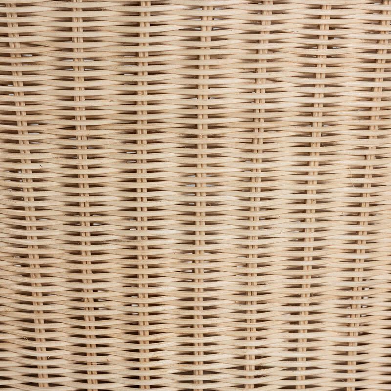 bali & pari Mabel Natural Rattan 2-Piece Dining Chair Set - Handwoven Wicker Accent Chair with Wingback Frame and Seat Cushion for Kitchen or Dining Room image number 5