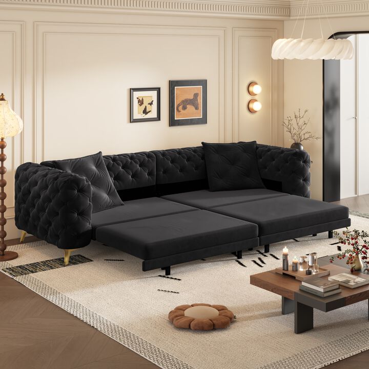 Zikbax 97.7" Convertible Sleeper Sofa