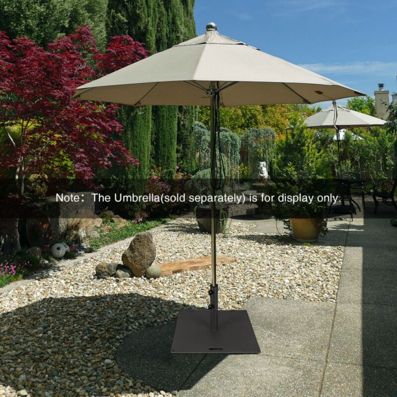 24 Inch Square Patio Umbrella Base 50 LBS Weighted image number 7