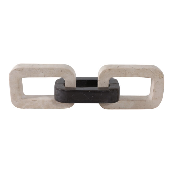 13x4" Marble Chain Link Object