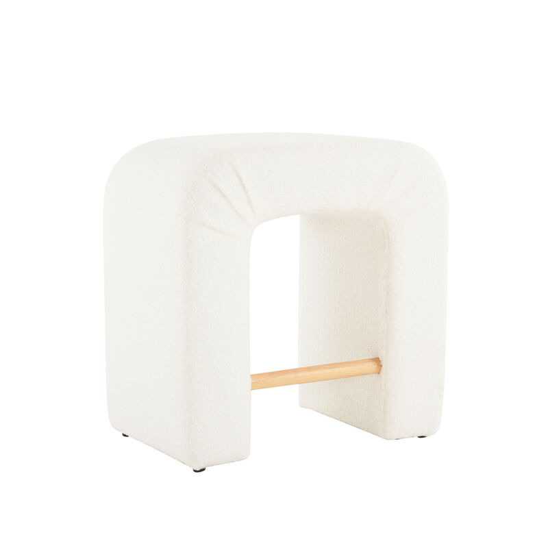 Merax Boucle Stool 2 Pieces Dining Chairs