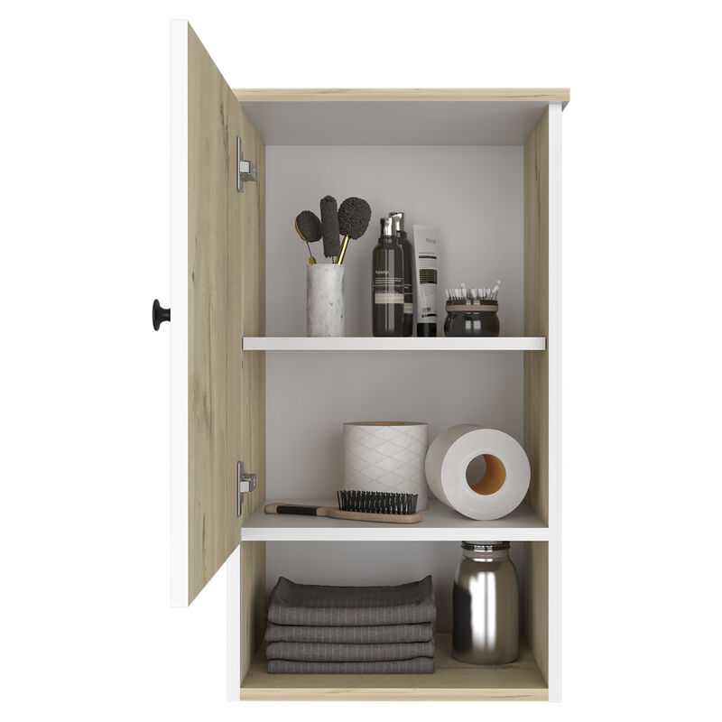 Medicine Cabinet Porto, Bathroom, Light Oak / White