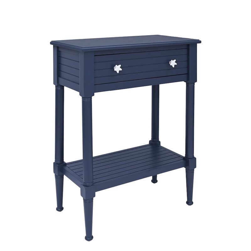 Linon Seaboard Accent Table Navy image number 6
