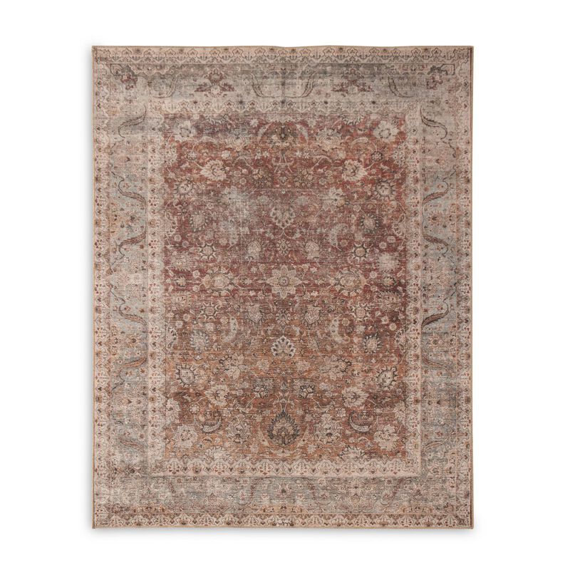 Zari Rust 3' x 12' Runner Rug image number 0