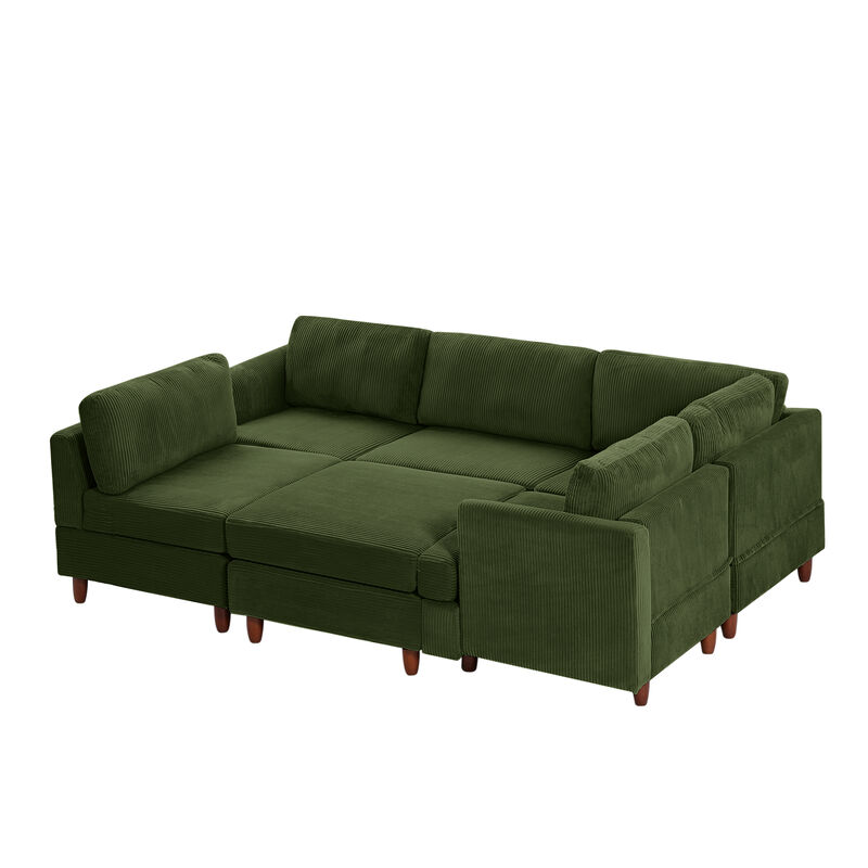 Cadkwi 6 Seaters Sectional couch image number 4