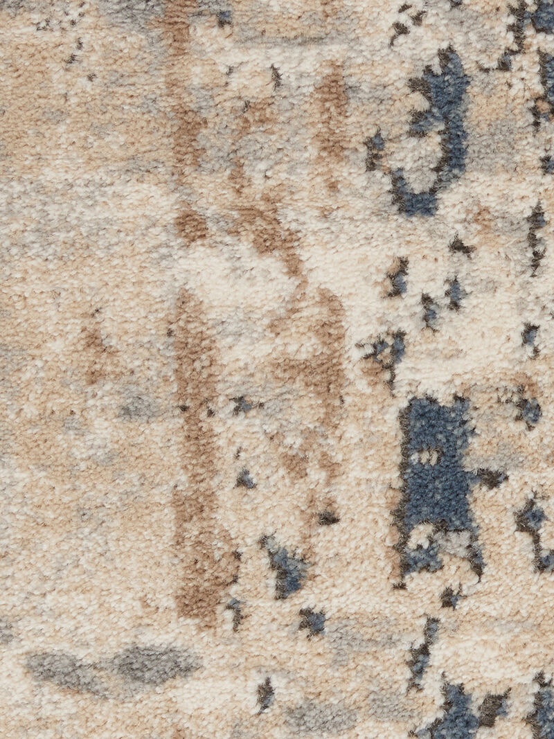 Quarry QUA01 Beige/Gray 2'2" x 7'6" Rug image number 6