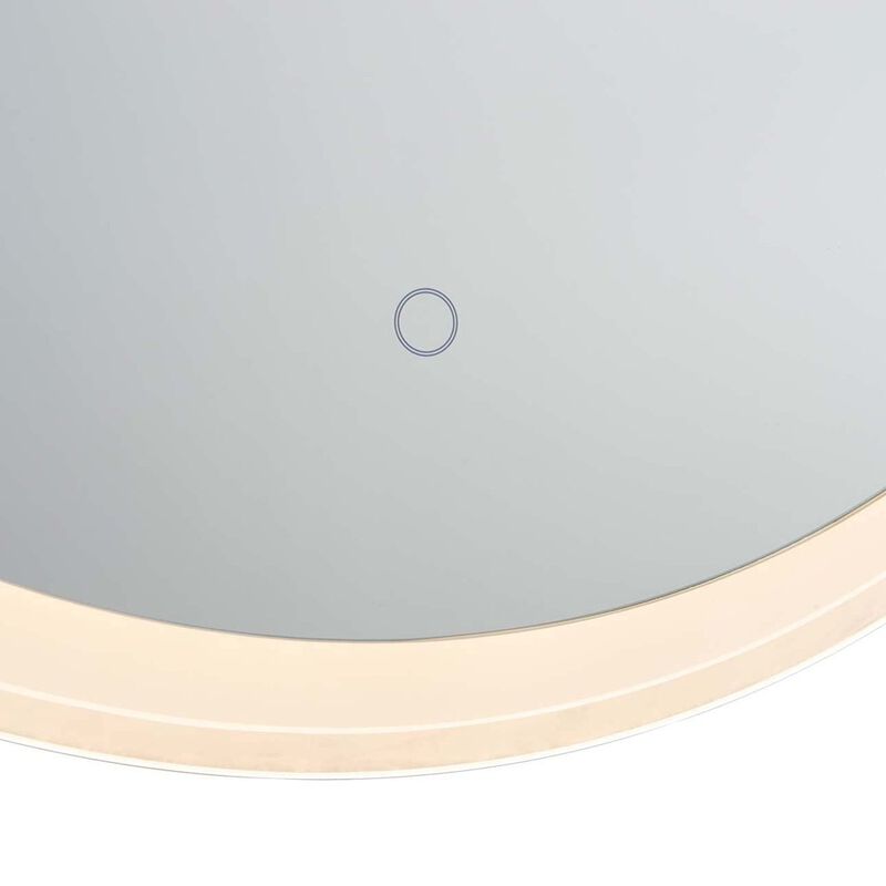 NOVA OF CALIFORNIA Super Star Round LED Mirror, 30 Round, Chrome