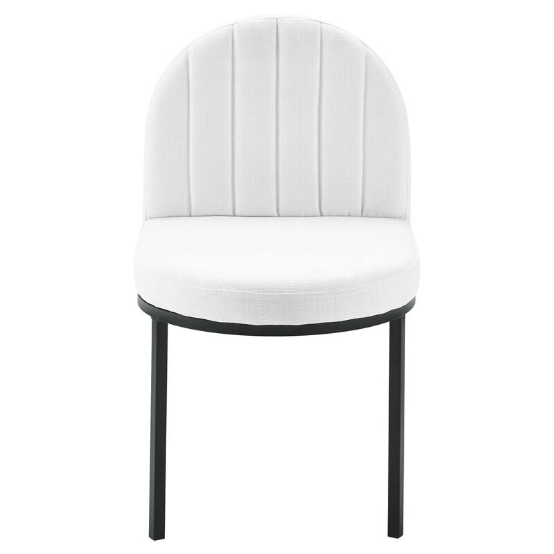 Isla Channel Tufted Upholstered Fabric Dining Side Chair image number 3