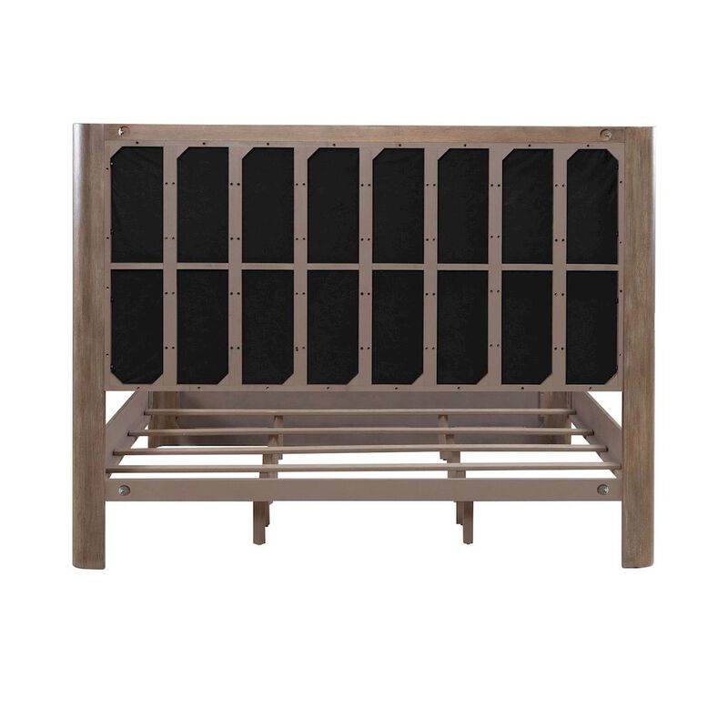 Liberty Furniture South Bend Queen Upholstered Shelter Bed Contemporary  - Burnished Clay image number 4