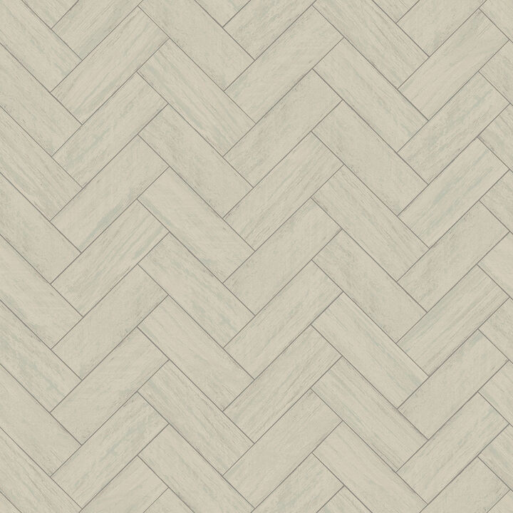 Kaliko Green Wood Herringbone Wallpaper (Set of 2)