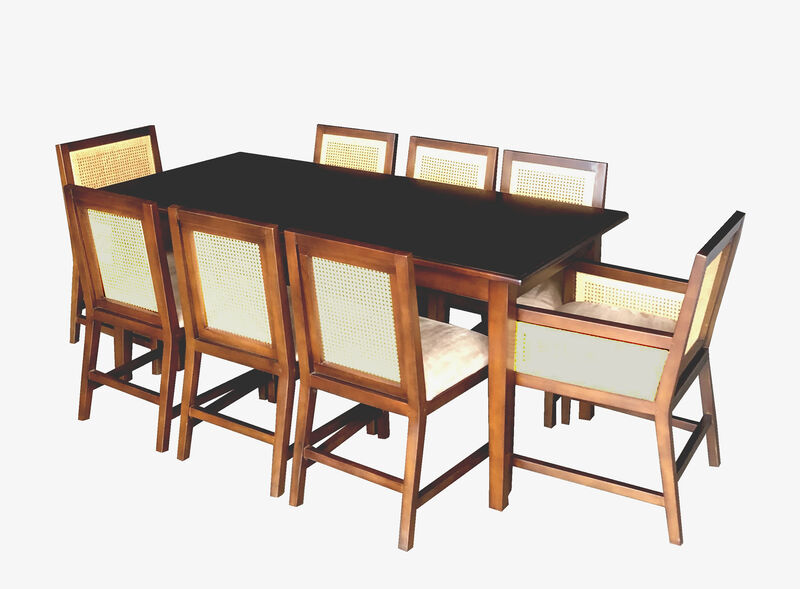 French Rect 9pc Dining Set