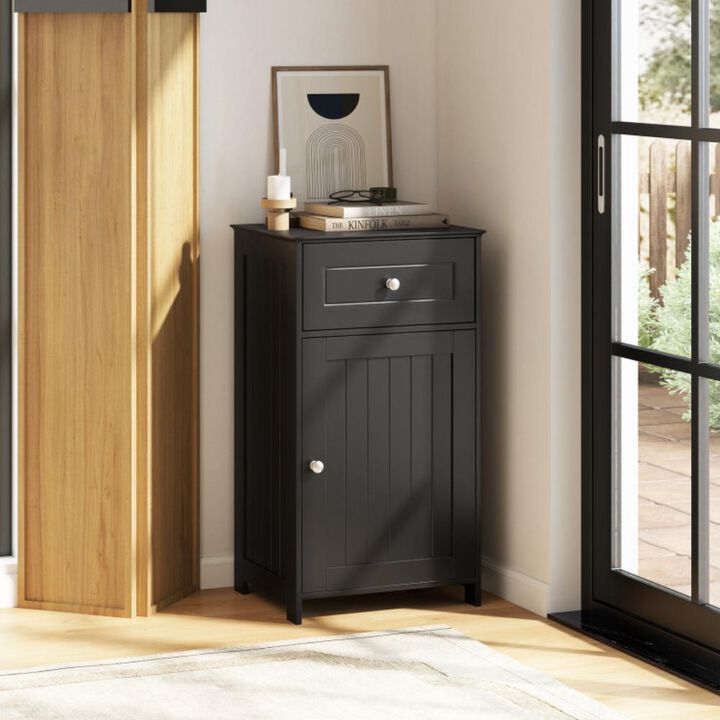 Hivvago Bathroom Cabinet with Drawer Single Door with Adjustable Shelf