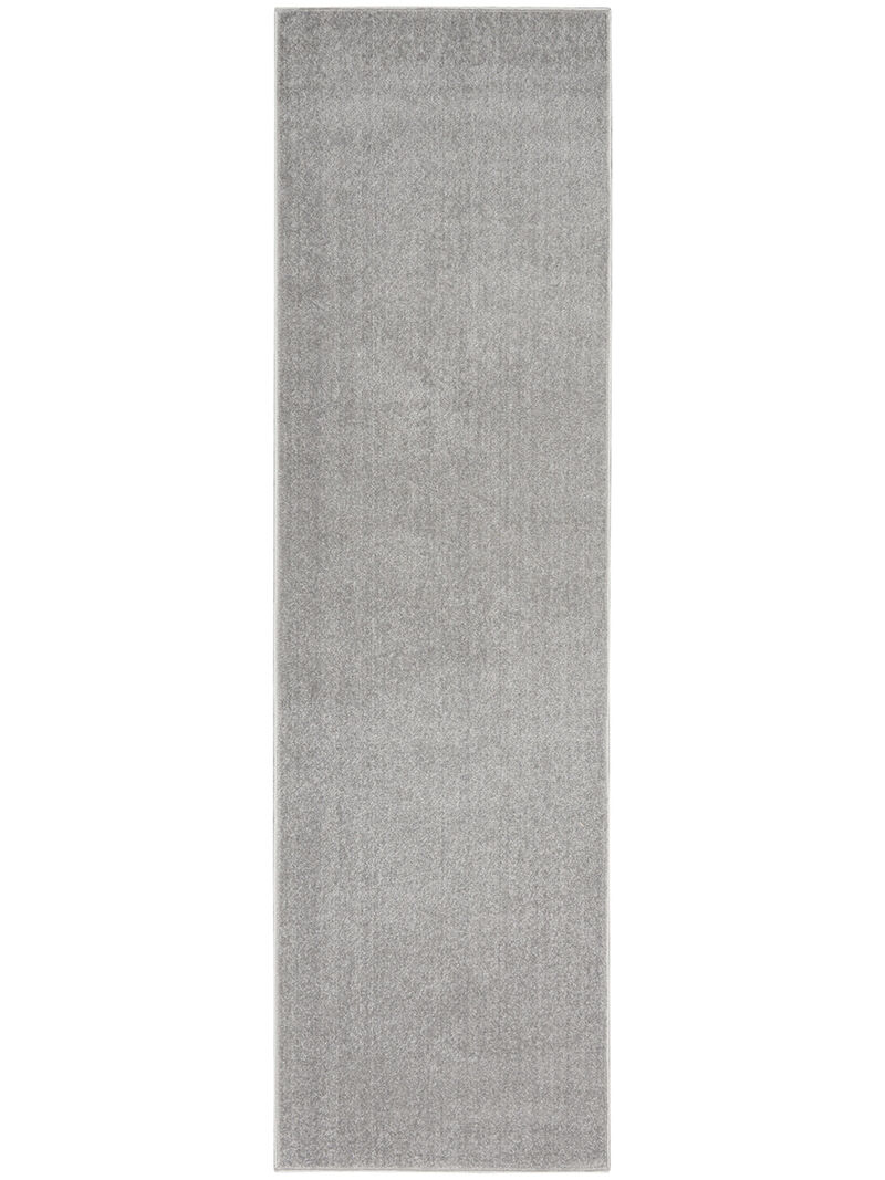 Nourison Essentials NRE01 Silver/Gray 2' x 6' Rug image number 0