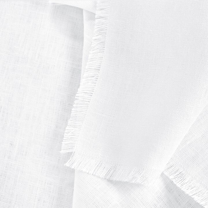 Linen Table Throw - Fringe