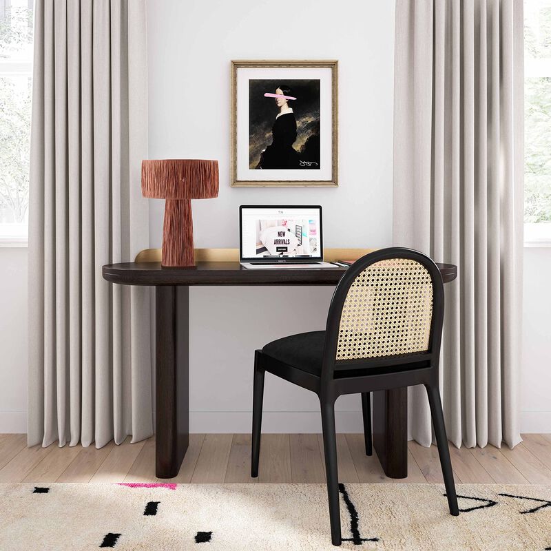 Shelby Raffia Brick Table Lamp image number 1
