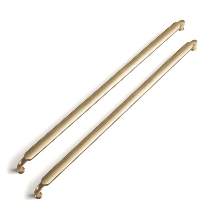 Goo-Ki 6 Pack 12-3/5 Inch (320mm) Hole Center Cabinet Pulls Champagne Bronze Zinc Alloy Kitchen Drawer Pulls Drawer Handles 13.0