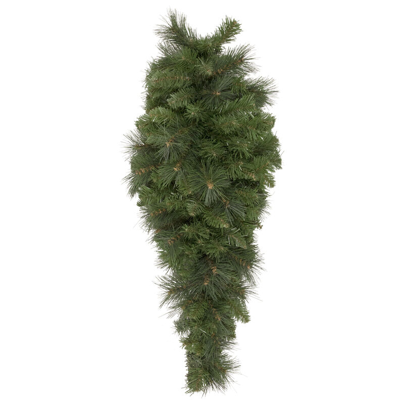 32" Beaver Pine Artificial Christmas Teardrop Swag  Unlit image number 0