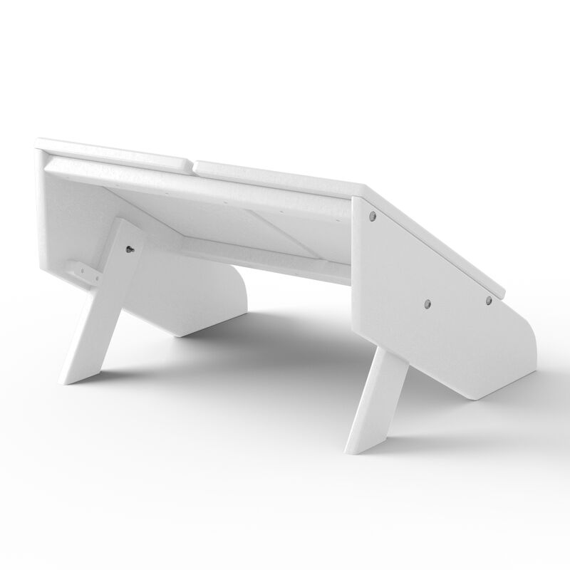 WestinTrends Modern HDPE Plastic Folding Patio Adirondack Ottoman