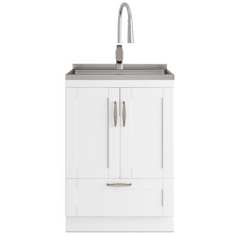 Reed All-In-One 24-inch Laundry Utility Sink and Cabinet