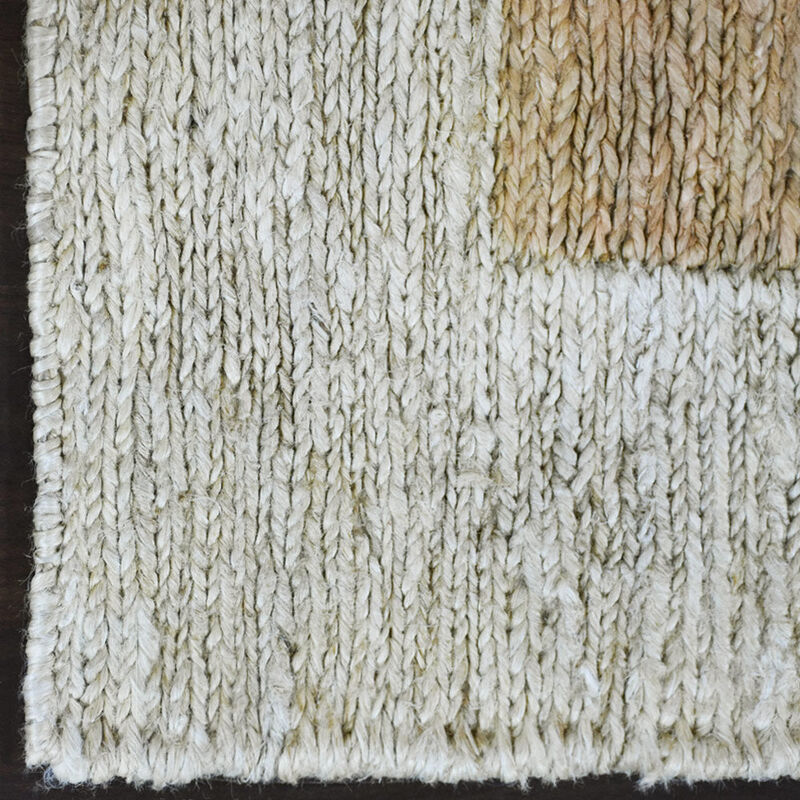 HAND KNOTTED SUMAK JUTE ECO-FRIENDLY Contemporary AREA RUGS  - Rectangle Shape, Contemporary, High Pile, Natural Fiber, Outdoor Indoor Handmade Area Rugs (J00009) image number 4