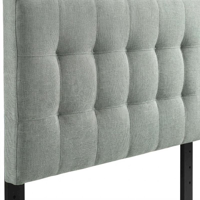 Upholstered Fabric Twin Headboard with Soft Padding and Elegant Style image number 4